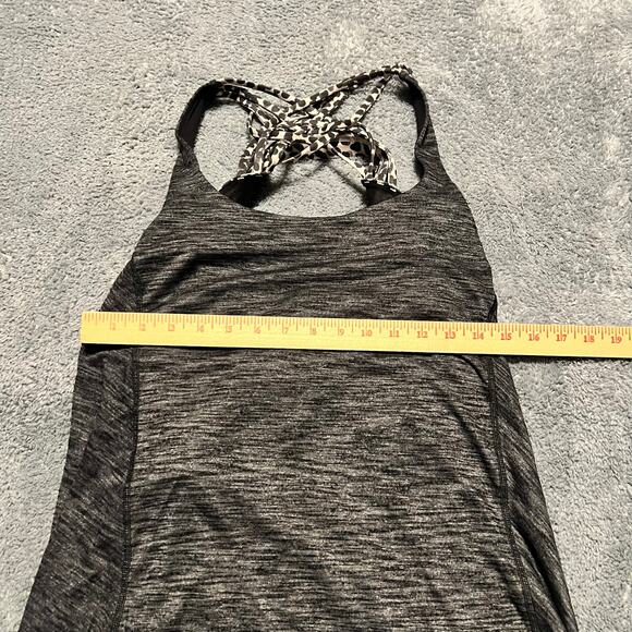 Lululemon Tank Womens 10 Wild Bra Performance Shirt Gray - Picture 5 of 6